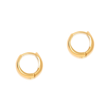 Gold Chunky Huggie Earrings